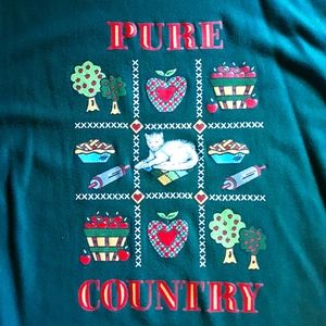 Vtg Cottage Core Country Grandma Crewneck Sweater